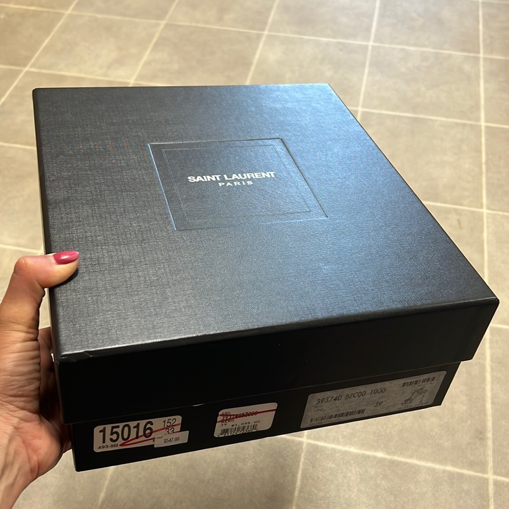 YSL extra high tributes box - shoes NOT included. Sturdy Box in good condition